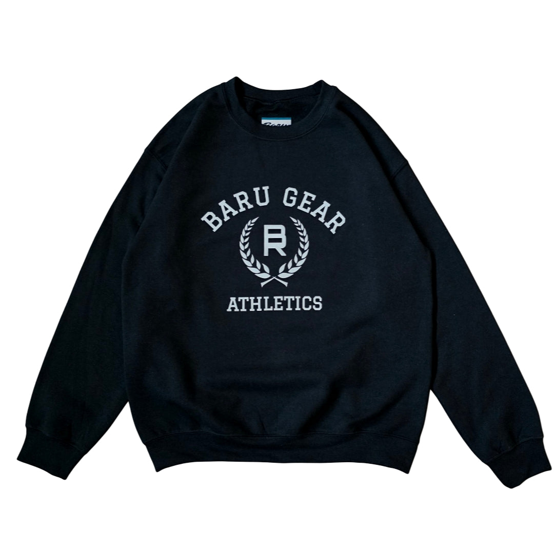 Essential Crewneck Sweatshirt ATH. BLACK